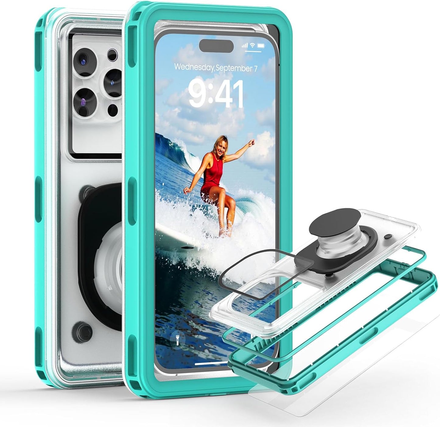 Waterproof Phone Pouch Case for Snorkeling and Beach Fun