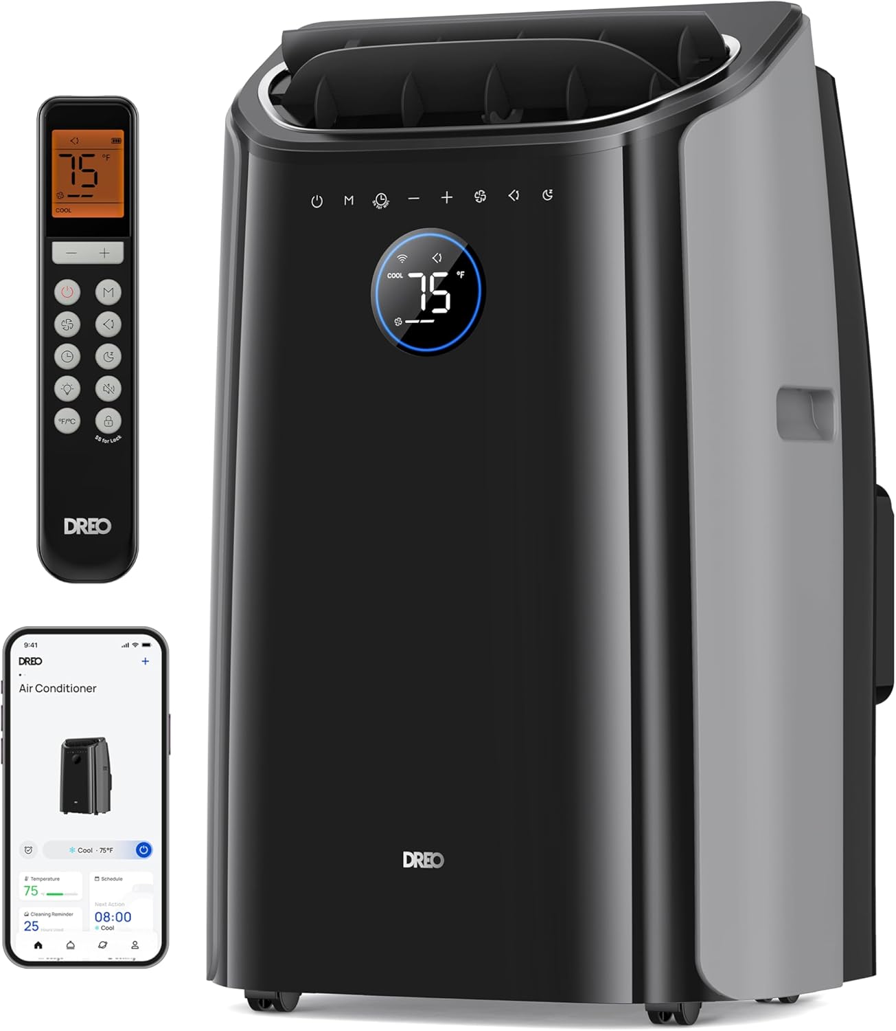 Dreo 12,000 BTU Portable AC: Drainage-free Cooling, Whisper-quiet!