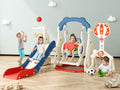 Toddler Slide 6-in-1 Playset - Compact Indoor/Outdoor Activity Set