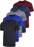 Mens Active Quick Dry Crew Neck T Shirts 5 Pack (Style 27HX)