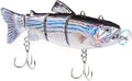 Robotic Swimming Electric Fishing Lures 5.12in Multi Jointed Swimbait