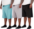 Real Essentials Men's Big & Tall 3-Pack Dry Fit & Mesh