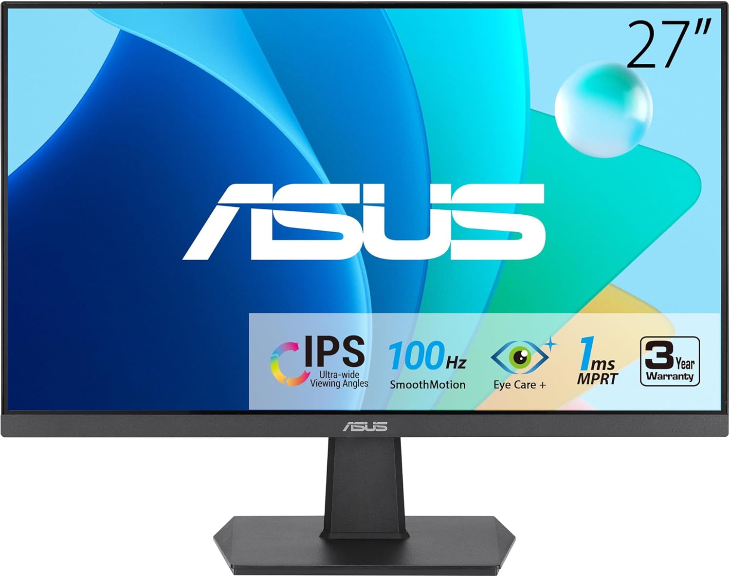 ASUS 27 Frameless Monitor - 100Hz Refresh Rate