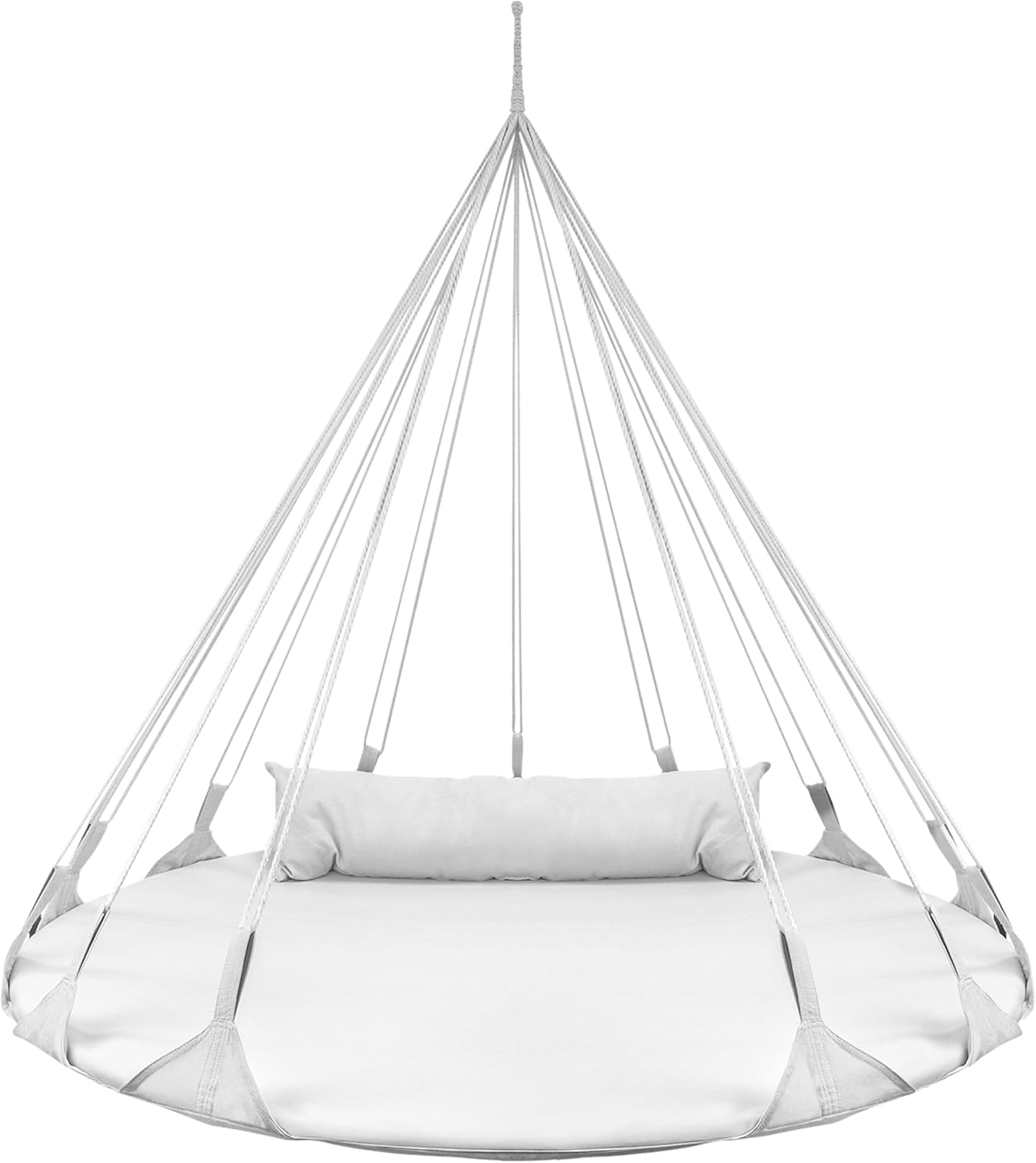 Sorbus 56 Stylish Hanging Swing Nest - Ultimate Comfort & Style - Indoor/Outdoor - White