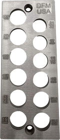 Doweling Tool Premium Dowel Maker Plate - Precise Large 12 Holes