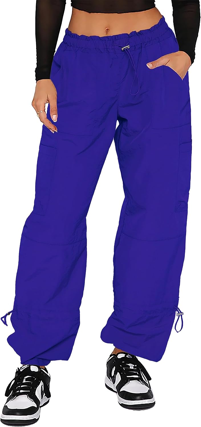 Waitfairy Cargo Pants for Women: Stylish Y2K Parachute Design