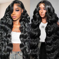 32 Inch Real Human Hair Wig 200 Density 13x6 Body Wave - Natural Look