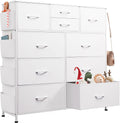 WLIVE White Dresser with 10 Drawers for Stylish Storage Needs
