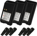 3-Pack 7.2v BPR40 Battery Pack with Belt Clips for Motorola Radios