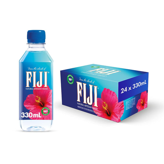 FIJI 100% Natural Electrolyte Water 24-Pack - Hydration Boost