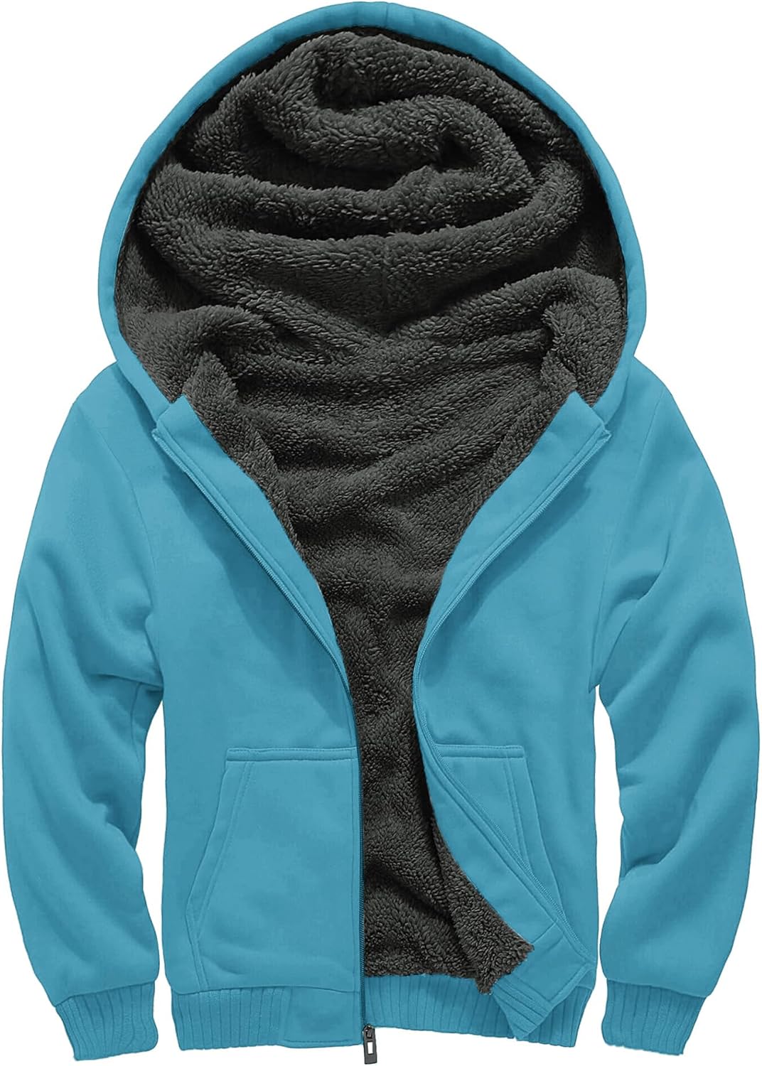 GEEK LIGHTING Boys Sherpa Lined Hoodie for Cozy Winter Wear