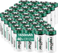 CR123A 1650mAh Lithium Batteries 40 Pack - Long Life Power