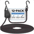 Heavy Duty 1/4in Rope Tie-Downs Ratchet Straps for Versatile Use