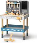 ROBUD Wooden Tool Workbench for Kids Toddlers - Realistic Playset