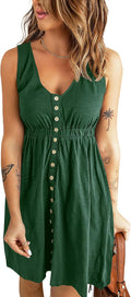 Sleeveless Summer Tank Dress - Flattering Ribbed Ruffle Mini
