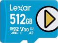 Lexar 512GB Play Blue Micro SD Card - Fast 160MB/s Gaming Storage