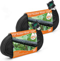 AIODE Flat Soaker Hose 100FT (50FT 2Pack) - Save Water for Garden Beds