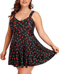 Aqua Eve Plus Size Two Piece Swimsuits for Women Tankini Style