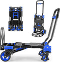 330LB Folding Hand Truck Heavy Duty Carrying - Convertible 4/2-Wheel