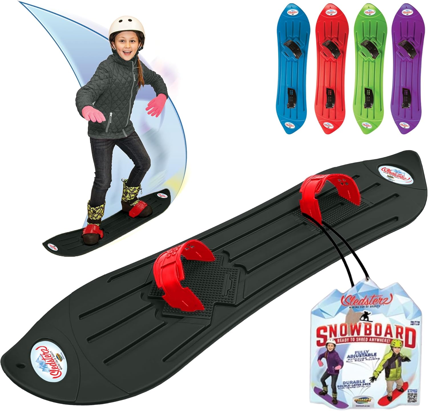 Geospace Sledsterz Kids Snowboard: Winter Fun for Ages 4-12!