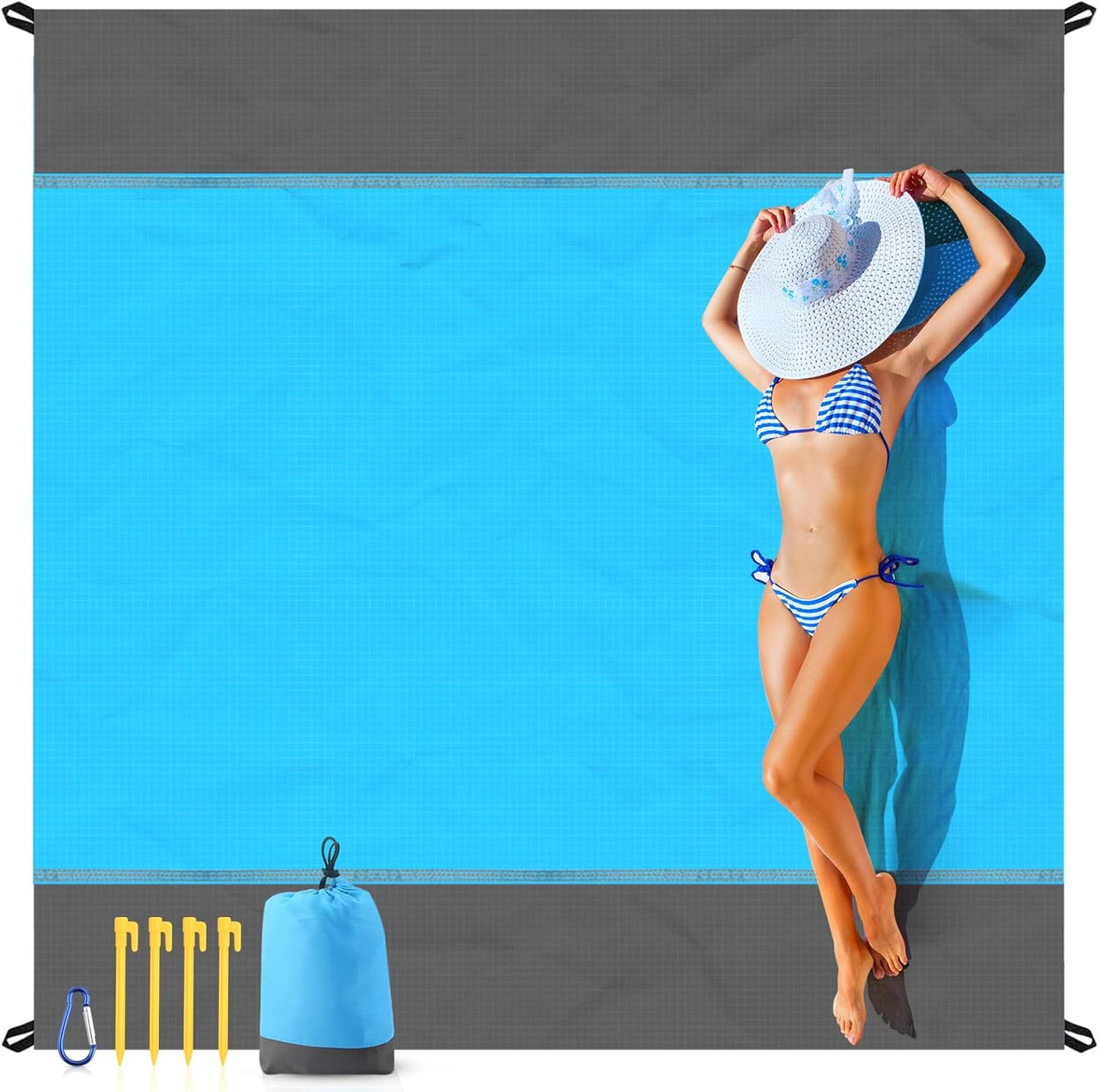 XL Sandproof Beach Blanket - Lightweight Essential