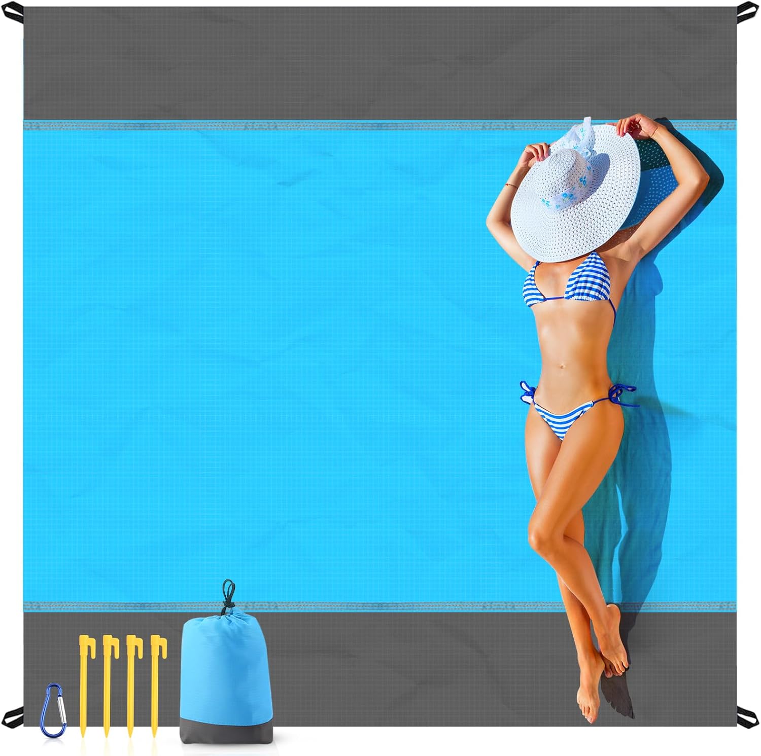 XL Sandproof Beach Blanket - Lightweight Essential