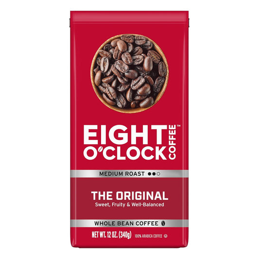 Eight O'Clock Coffee Original Whole Bean Medium Roast 12 Ounce