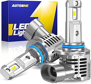 AUTOONE 9005 LED Headlight Bulbs - 22000 Lumens, 600% Brighter