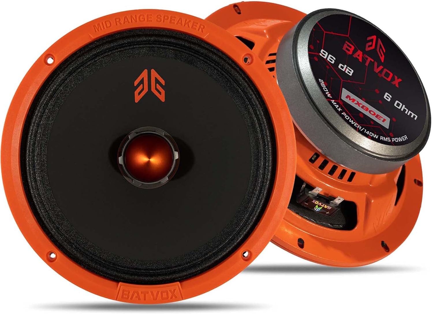 MX80E1 Loudspeaker 8 Inch Midrange for Premium Car Audio