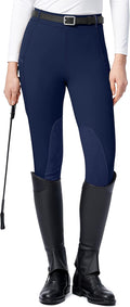 SANTINY Women's Horse Riding Pants with Zipper Pockets (Style FXVQ)
