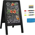 HUAZI Chalkboard Sign 40x20 in Double-Sided A-Frame - Sturdy Display