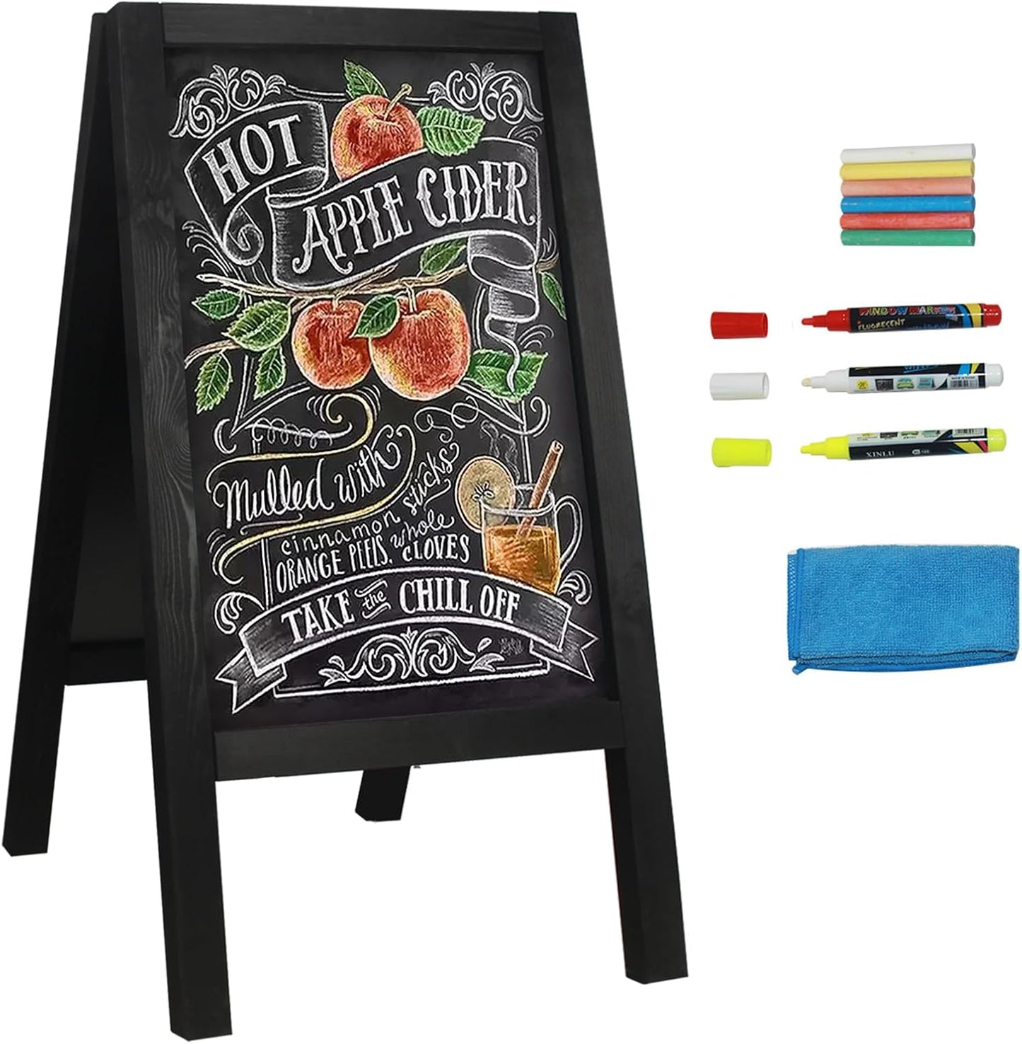 Double-Sided Chalkboard Sign for Cafes and Restaurants