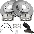 Front Brake Pad and Rotor Kit for 2017 Chevrolet Traverse - Ceramic