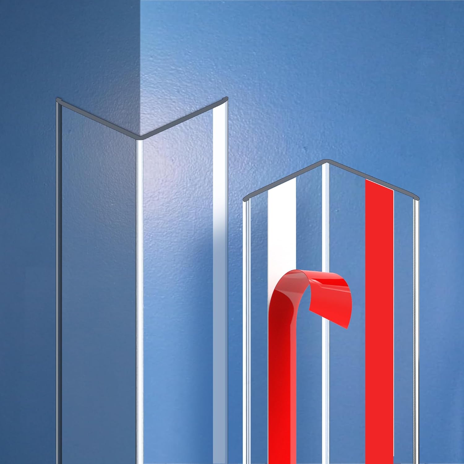 Clear Self-Adhesive Wall Corner Protectors for Baby Safety