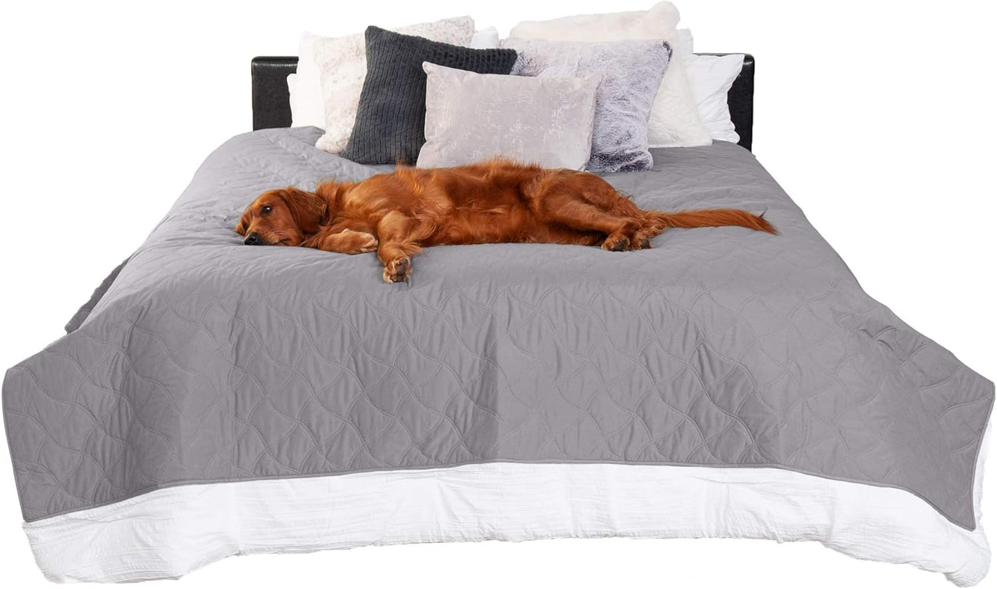 Furhaven Waterproof Non-Slip Queen Size Mattress Cover Protector