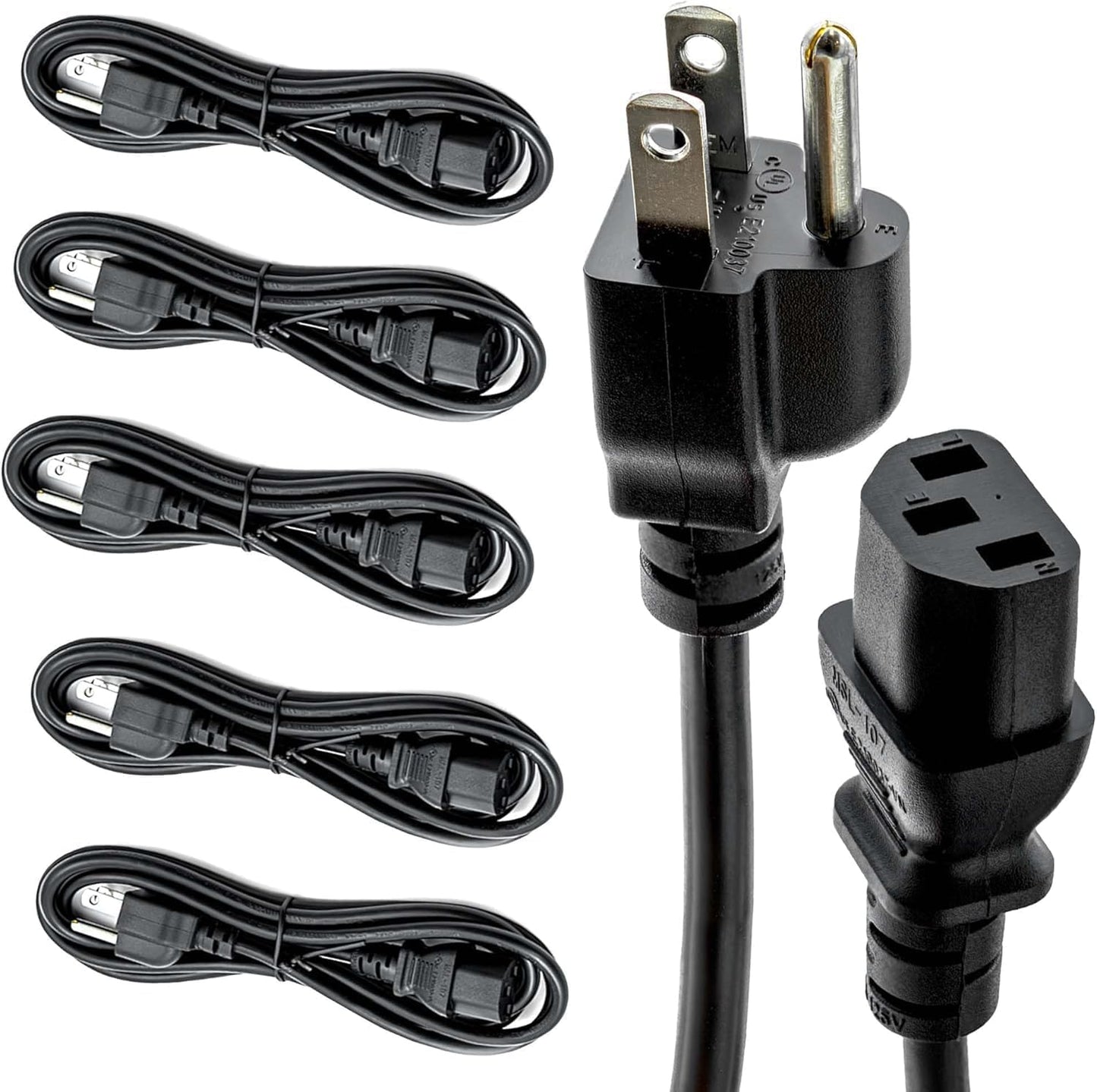 UL Approved 12ft Universal Power Cord for IT Departments