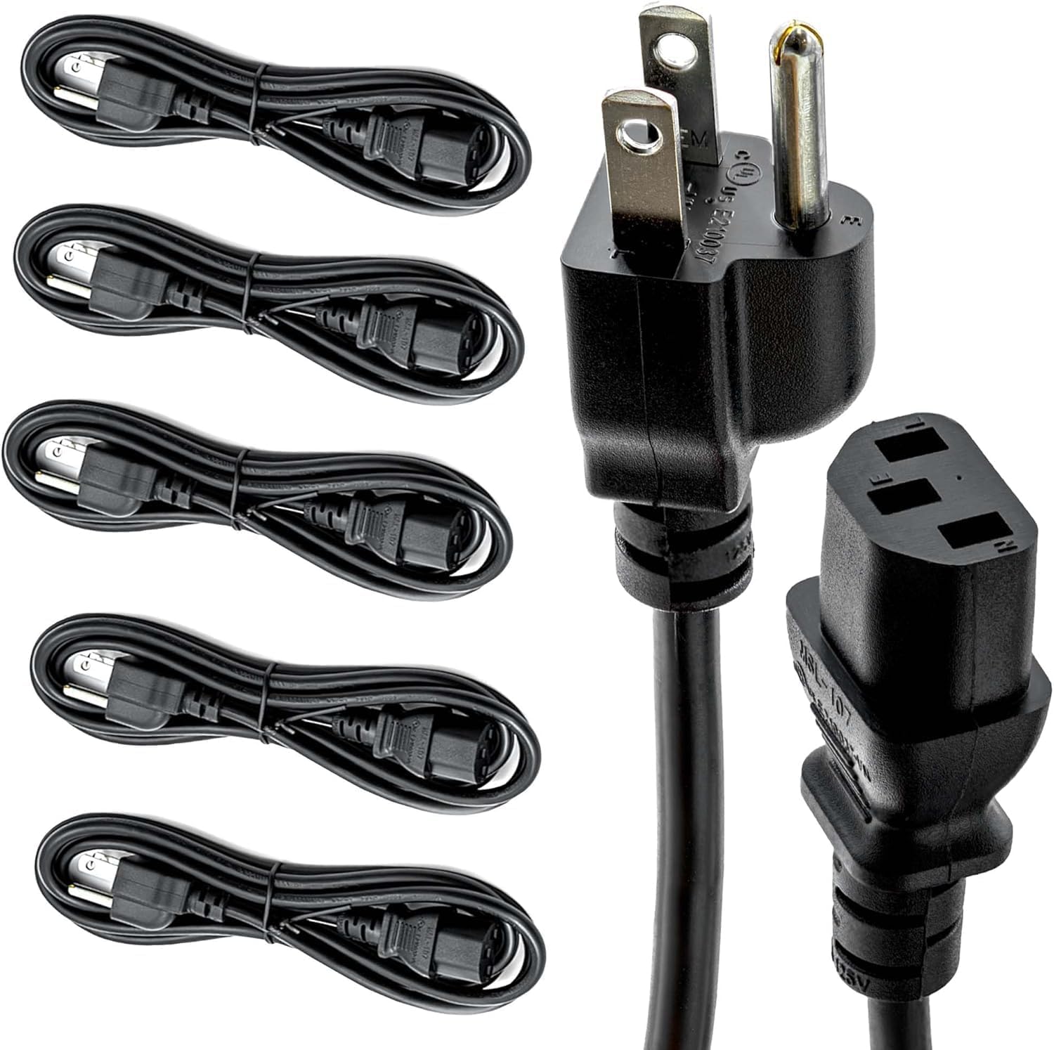 UL Approved 12ft Universal Power Cord for IT Departments