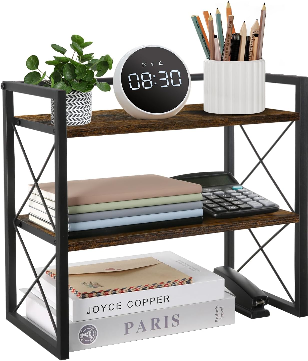 YINMIT 2 Tier Desk Organizer - Maximize Storage Efficiency