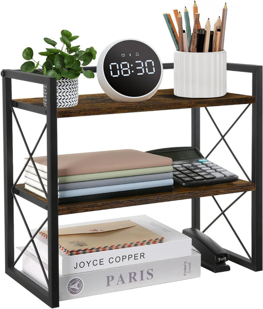 YINMIT 2 Tier Desk Organizer - Maximize Storage Efficiency