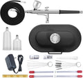 Airbrush Kit 0.2/0.3/0.5mm Nozzle Sets - High Pressure Compressor Kit