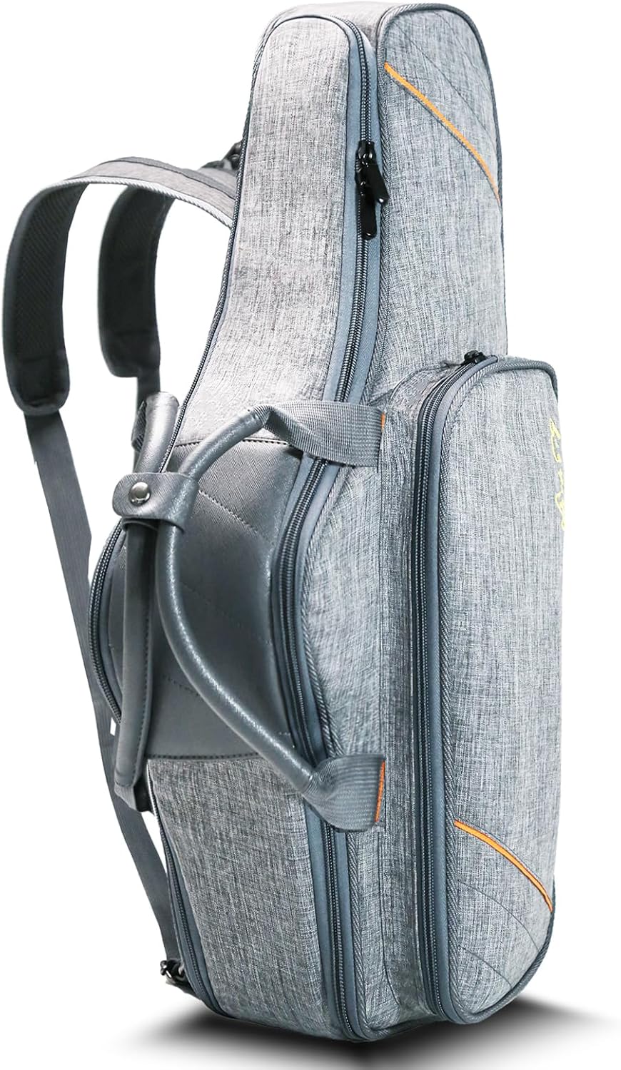 Alto Saxophone Case - 2-in-1 Padded Backpack Gig Bag