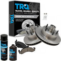 TRQ Front Brake Pad & Rotor Kit - Direct Fit Ceramic