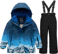 Boys Ski Jacket and Pants Set - Waterproof Windproof Winter Suit