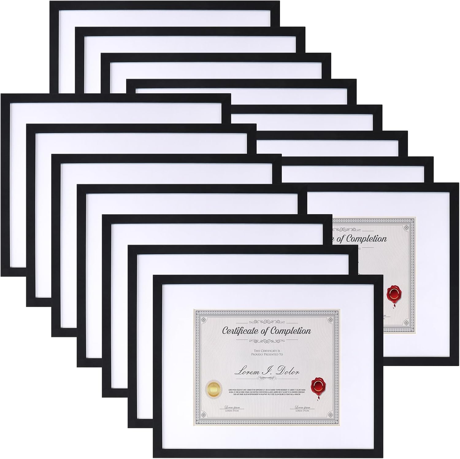 Elegant 8.5 x 11 Picture Frames Set of 15 for Certificates