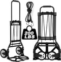LEVORY J Folding Hand Truck: Durable Dolly for Travel & Moving