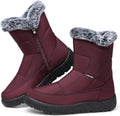SHIBEVER Women's Snow Boots Winter - Warm Waterproof Ankle Booties