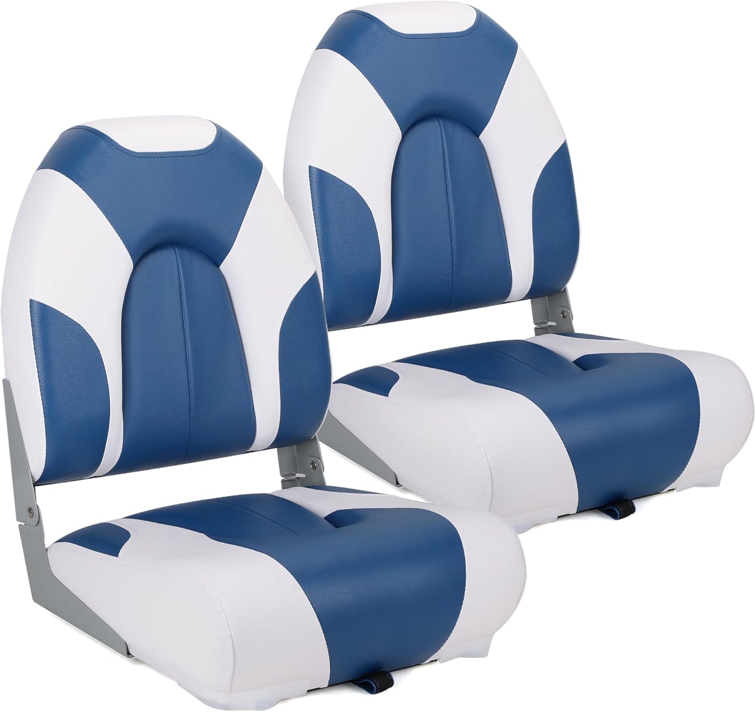 Deluxe Marine High Back Folding Boat Seat for Ultimate Comfort