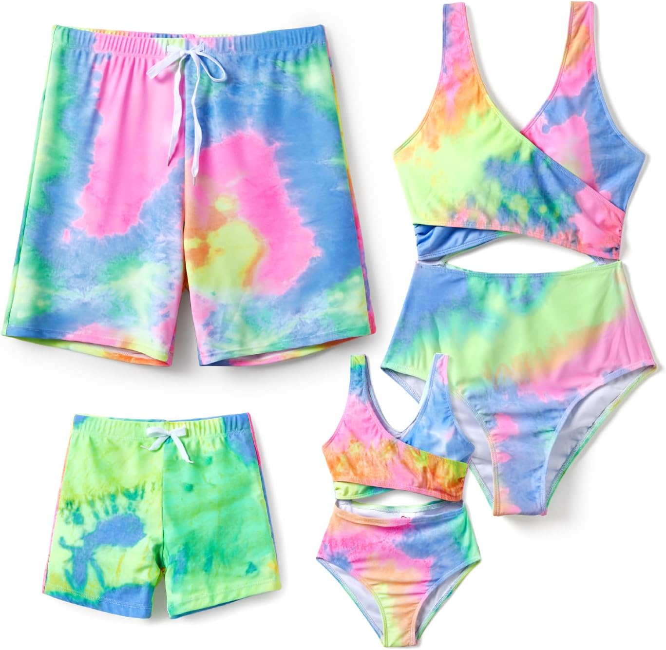 Family Matching Swimsuits for Couples and Kids - Stylish Set