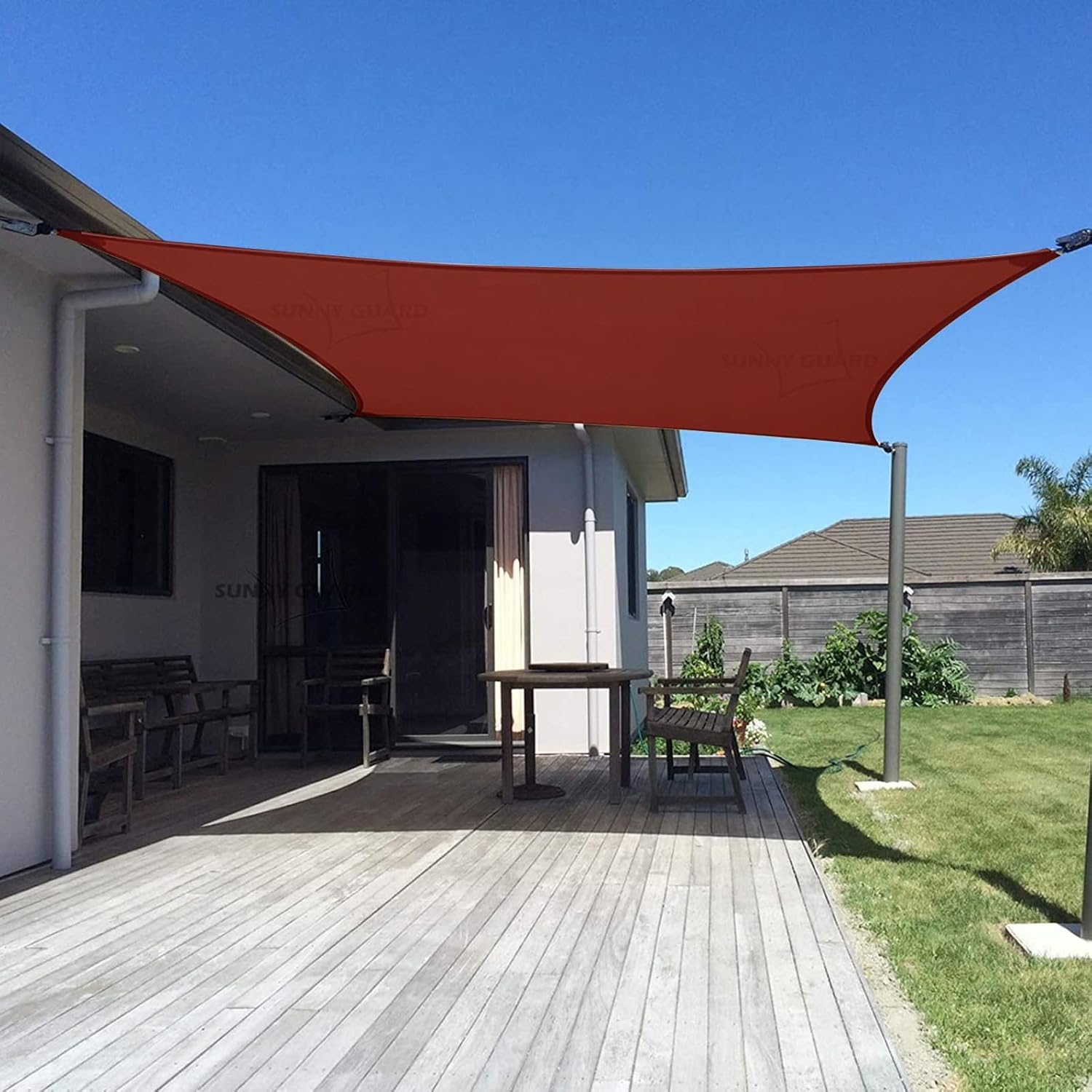 Custom Size 8ftx8ft Terra Sun Shade Sail for Outdoor Spaces
