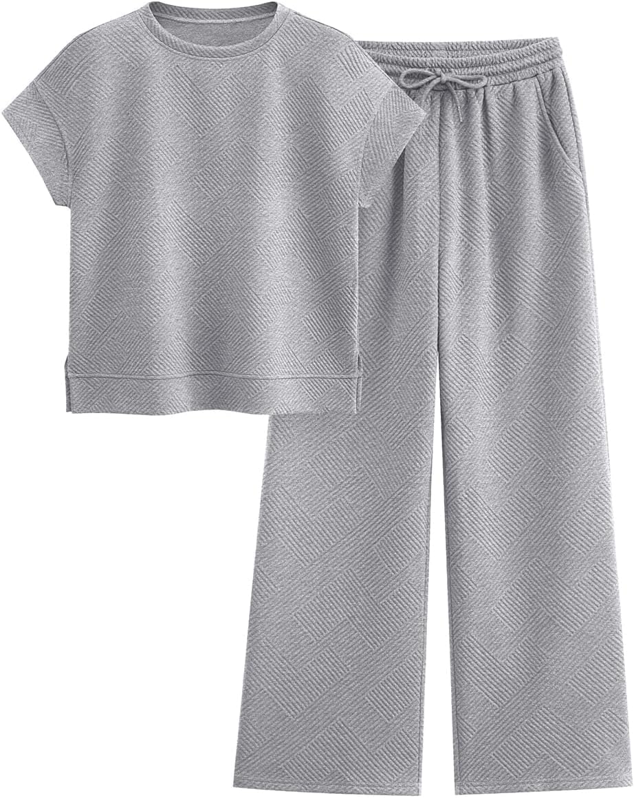 PRETTYGARDEN 2 Piece Outfits For Women Casual Tracksuit Set